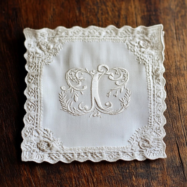 haftowana kartka z podziękowaniem